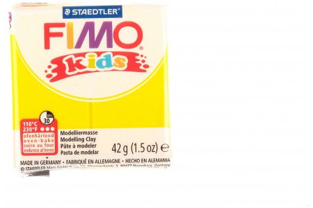Глина полимерная для детей FIMO Kids, желтый