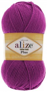 Пряжа Alize Cotton Gold plus рубин (649), 55%хлопок/45%акрил, 200м, 100г