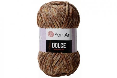 Пряжа YarnArt Dolce темно-бежевый (812), 100%микрополиэстер, 120м, 100г