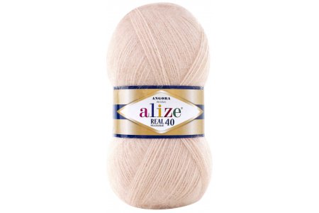 Пряжа Alize Angora Real 40 шампань (404), 60%акрил/40%шерсть, 430м, 100г