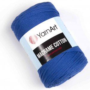 Пряжа YarnArt Macrame cotton синий (772), 85%хлопок/15%полиэстер, 225м, 250г