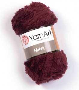 Пряжа Yarnart Mink бордо (339), 100%полиамид, 75м, 50г