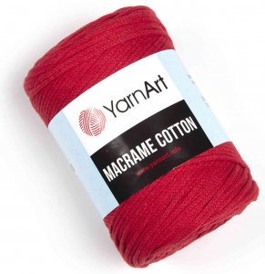 Пряжа YarnArt Macrame cotton красный (773), 85%хлопок/15%полиэстер, 225м, 250г