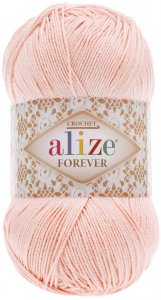 Пряжа Alize Forever розовая пудра (382), 100%акрил, 300м, 50г