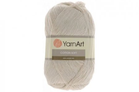 Пряжа YarnArt Cotton soft кремовый (05), 55%хлопок/45%полиакрил, 600м, 100г