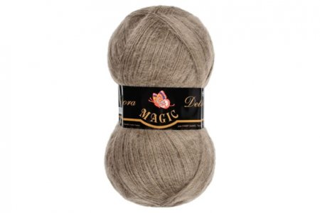 Пряжа Magic Angora Delicate серо-бежевый (1132), 15%мохер/10%шерсть/75%акрил, 500м, 100г