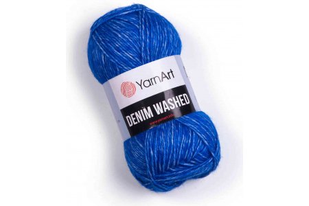 Пряжа YarnArt Denim Washed василек (910), 20%акрил/80%хлопок, 130м, 50г