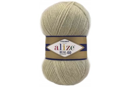 Пряжа Alize Angora Real 40 шалфей (300), 60%акрил/40%шерсть, 430м, 100г