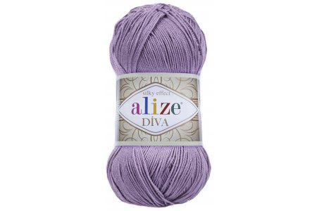 Пряжа Alize Diva фиолетовый (622), 100%микрофибра,  350м, 100г