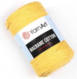 Пряжа YarnArt Macrame cotton желтый (764), 85%хлопок/15%полиэстер, 225м, 250г