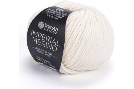 Пряжа YarnArt Imperial merino молочный (3303), 100%шерсть, 100м, 50г