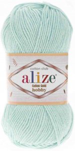 Пряжа Alize Cotton gold hobby ледяной (514), 45%акрил /55%хлопок, 165м, 50г