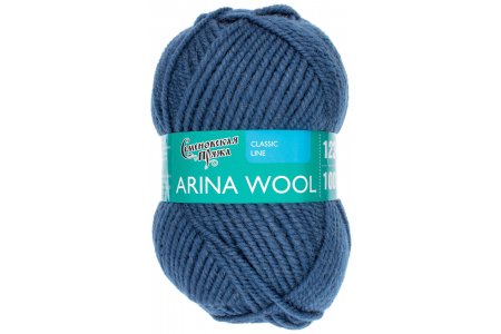 Пряжа Семеновская Arina Wool (Арина ЧШ) гроза_v2 (7297), 95%шерсть/5%акрил, 123м, 100г