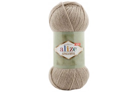 Пряжа Alize Alpaca Royal NEW экру меланж (695), 55%акрил/30%шерсть/15%альпака, 250м, 100г