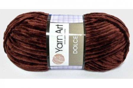 Пряжа YarnArt Dolce шоколад(775), 100%микрополиэстер, 120м, 100г