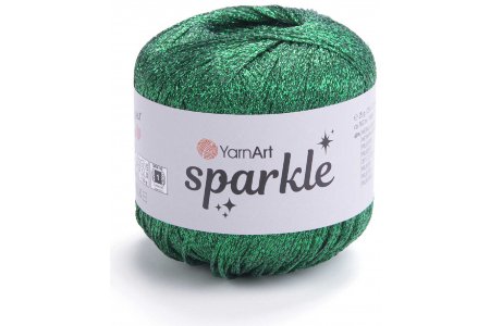 Пряжа YarnArt Sparkle зеленый (1333), 40%полиамид/60%металик полиэстер, 160м, 25г