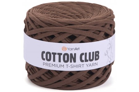 Пряжа YarnArt Cotton club коричневый (7306), 100%хлопок, 110м, 310г