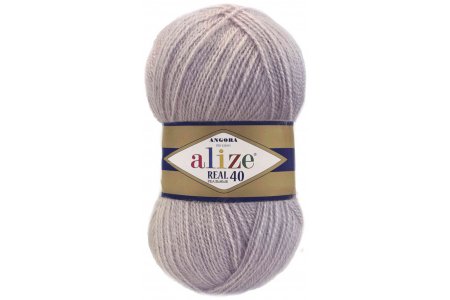 Пряжа Alize Angora Real 40 туманно-сиреневый (365), 60%акрил/40%шерсть, 430м, 100г