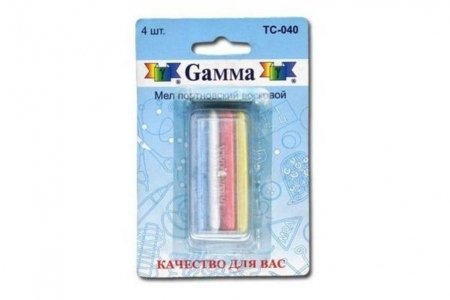 Мел портновский Gamma восковой, 4шт