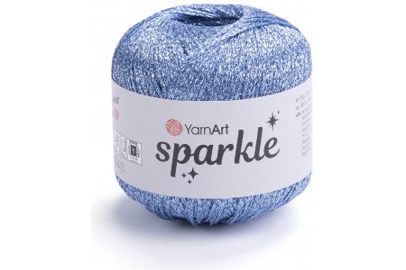 Пряжа YarnArt Sparkle голубой (1318), 40%полиамид/60%металик полиэстер, 160м, 25г