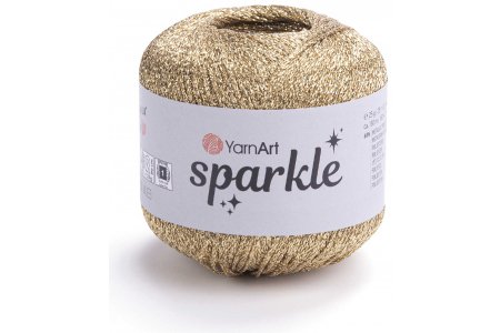 Пряжа YarnArt Sparkle золото (1306), 40%полиамид/60%металик полиэстер, 160м, 25г