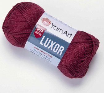 Пряжа YarnArt Luxor винный (1224), 100%хлопок, 125м, 50г