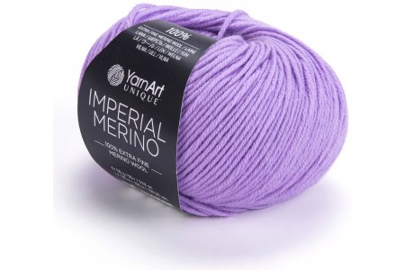 Пряжа YarnArt Imperial merino светло-сиреневый (3324), 100%шерсть, 100м, 50г