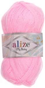 Пряжа Alize My baby детский розовый (185), 100%акрил, 150м, 50г