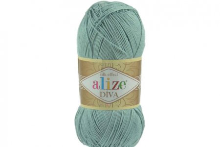 Пряжа Alize Diva мята (463), 100%микрофибра, 350м, 100г