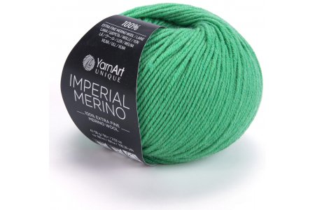 Пряжа YarnArt Imperial merino ярко-зеленый (3332), 100%шерсть, 100м, 50г