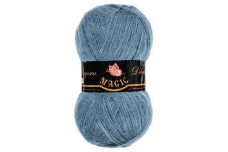 Пряжа Magic Angora Delicate темно-джинсовый (1134), 15%мохер/10%шерсть/75%акрил, 500м, 100г