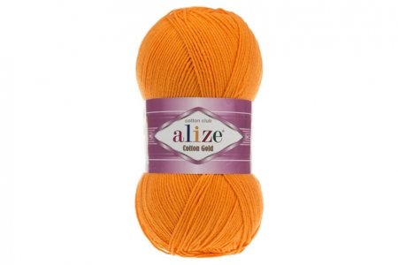 Пряжа Alize Cotton Gold plus тыква(83), 55%хлопок/45%акрил, 200м, 100г