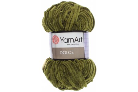 Пряжа YarnArt Dolce хаки(772), 100%микрополиэстер, 120м, 100г