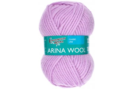 Пряжа Семеновская Arina Wool (Арина ЧШ) сиреневые дали_v2 (90065), 95%шерсть/5%акрил, 123м, 100г