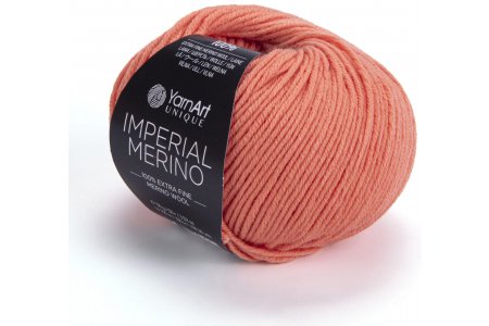 Пряжа YarnArt Imperial merino персик (3316), 100%шерсть, 100м, 50г