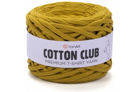 Пряжа YarnArt Cotton club горчица (7357), 100%хлопок, 110м, 310г