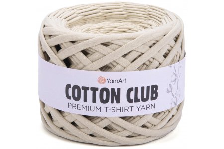 Пряжа YarnArt Cotton club экрю (7315), 100%хлопок, 110м, 310г