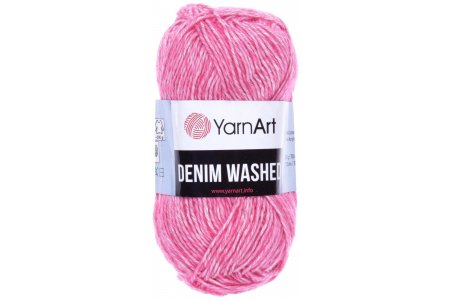 Пряжа YarnArt Denim Washed розовый (905), 20%акрил/80%хлопок, 130м, 50г