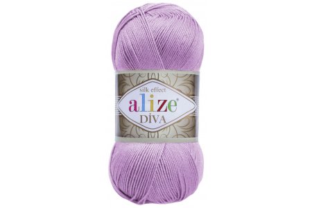 Пряжа Alize Diva лиловый (474), 100%микрофибра, 350м, 100г