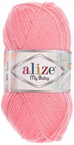 Пряжа Alize My baby светлый персик (517), 100%акрил, 150м, 50г