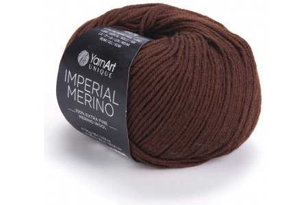 Пряжа YarnArt Imperial merino шоколад (3311), 100%шерсть, 100м, 50г