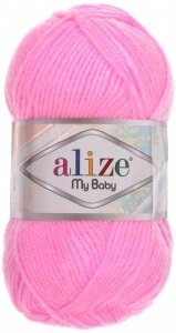 Пряжа Alize My baby розовый (191), 100%акрил, 150м, 50г