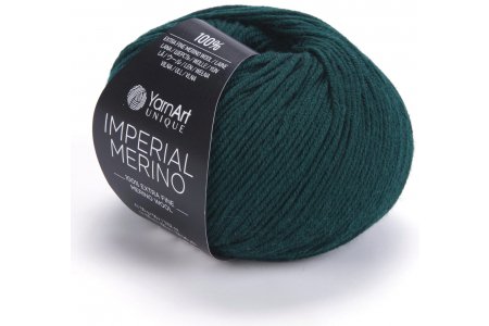 Пряжа YarnArt Imperial merino темно-зеленый (3335), 100%шерсть, 100м, 50г