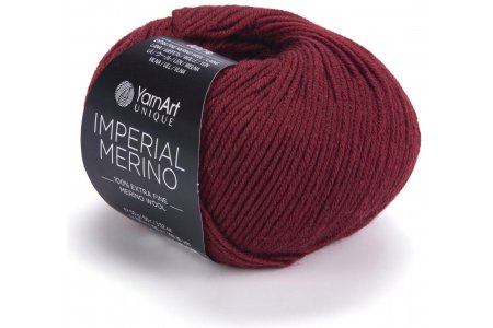 Пряжа YarnArt Imperial merino бордовый (3344), 100%шерсть, 100м, 50г