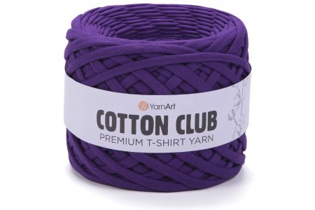 Пряжа YarnArt Cotton club фиолетовый (7351), 100%хлопок, 110м, 310г