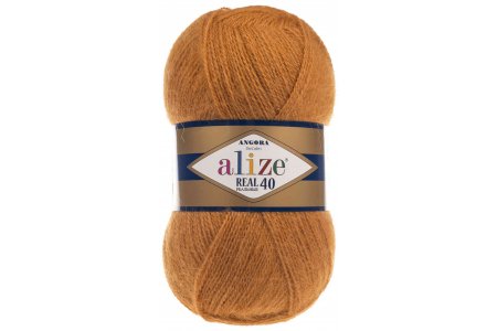 Пряжа Alize Angora Real 40 рыжий (234), 60%акрил/40%шерсть, 430м, 100г