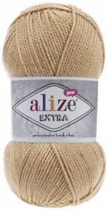 Пряжа Alize Extra бежевый (95), 100%акрил, 220м, 100г