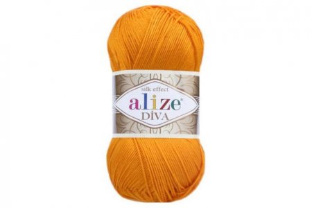 Пряжа Alize Diva тыква (83), 100%микрофибра, 350м, 100г