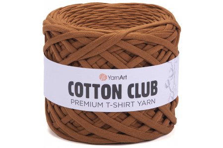 Пряжа YarnArt Cotton club терракот (7309), 100%хлопок, 110м, 310г