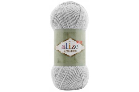 Пряжа Alize Alpaca Royal NEW пепельный меланж (684), 55%акрил/30%шерсть/15%альпака, 250м, 100г